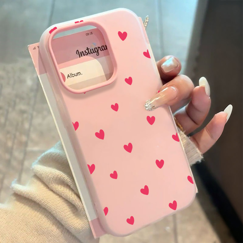 Red Love Heart Pattern Phone C - Xiaomi Redmi Note 13 recension och pris