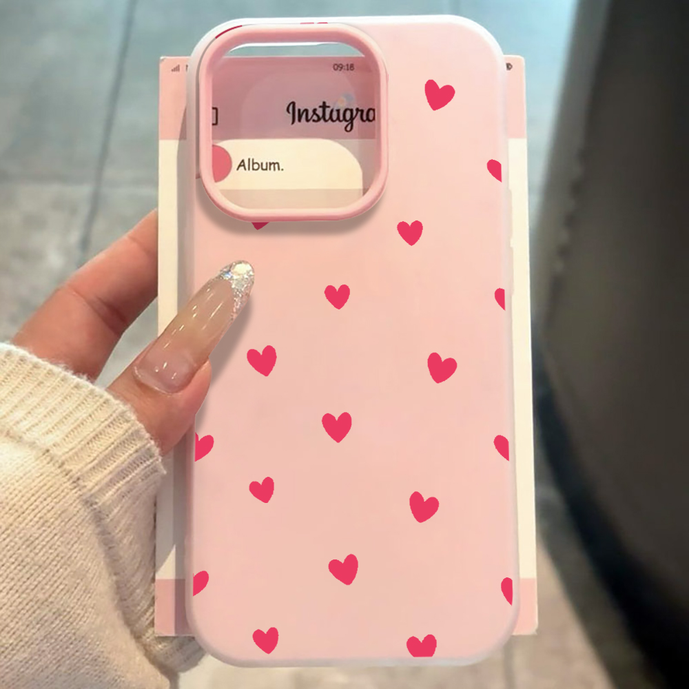 Red Love Heart Pattern Phone C - Xiaomi Redmi Note 13 recension och pris