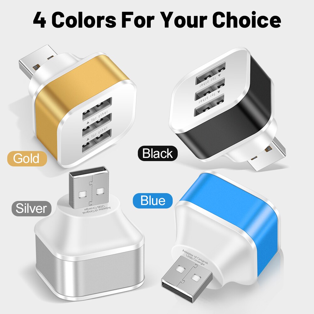 3 Port USB Slots Adaptor USB 3 - Electronics Gadgets For Car recension och pris