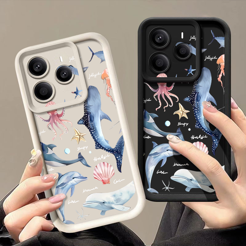 Cute Dolphin Patterned Soft Ca - Xiaomi Redmi Note 13 recension och pris