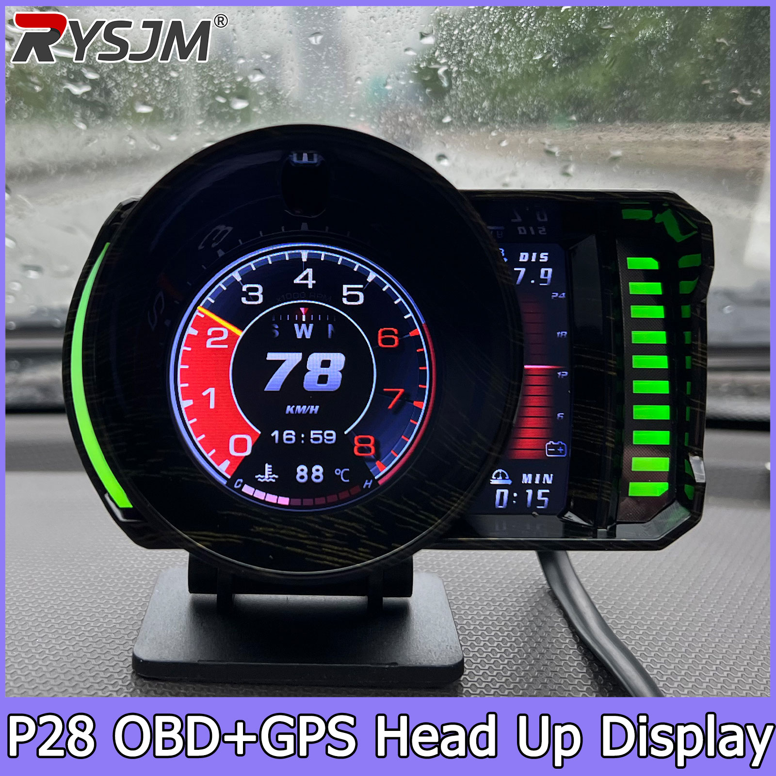 P28 OBD2 GPS Double Systems Me - Electronics Gadgets For Car recension och pris