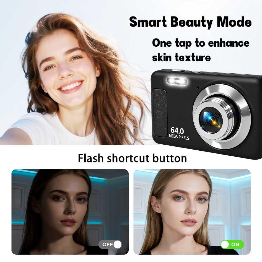 4K Ultra HD Portable Digital C - Electronic Gadgets For Home recension och pris