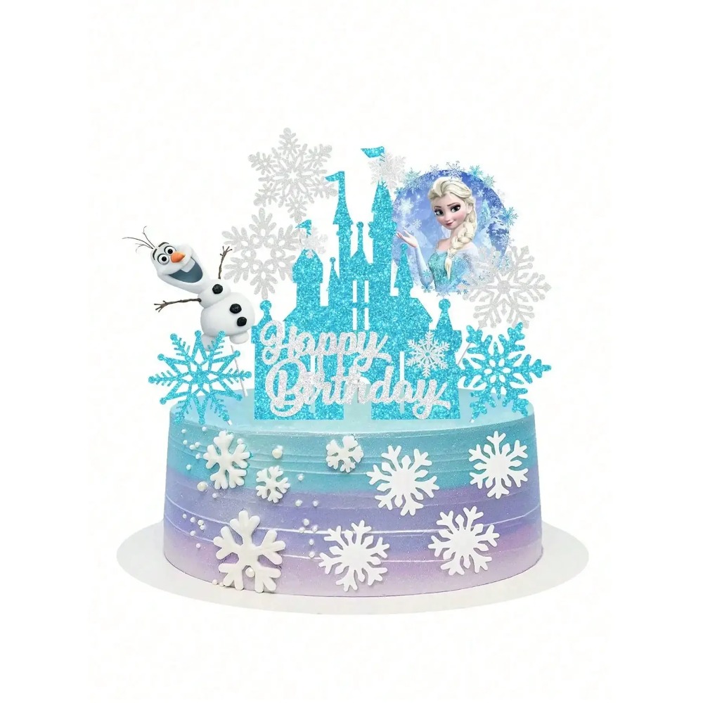 2026 8PCS F-r-o-z-e-n Cake Top - Elsa Gadget recension och pris