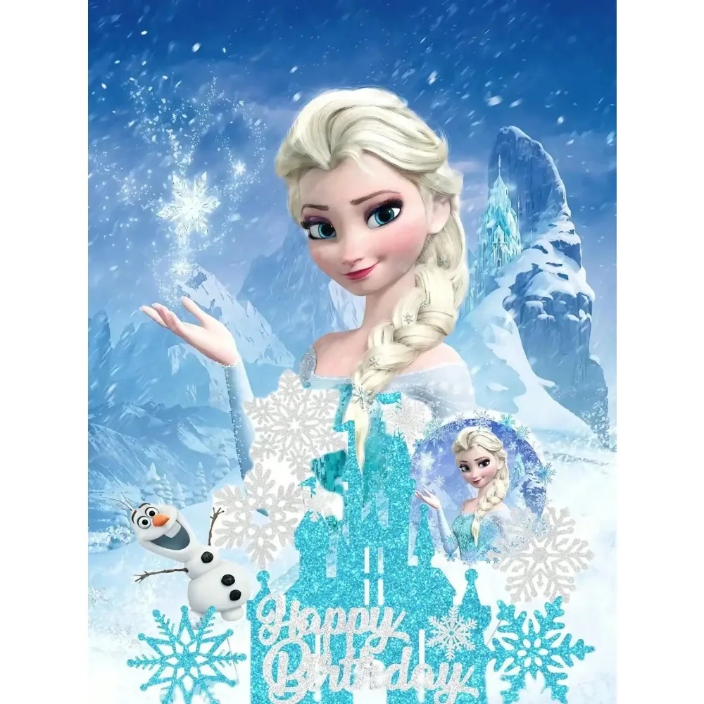 2026 8PCS F-r-o-z-e-n Cake Top - Elsa Gadget recension och pris
