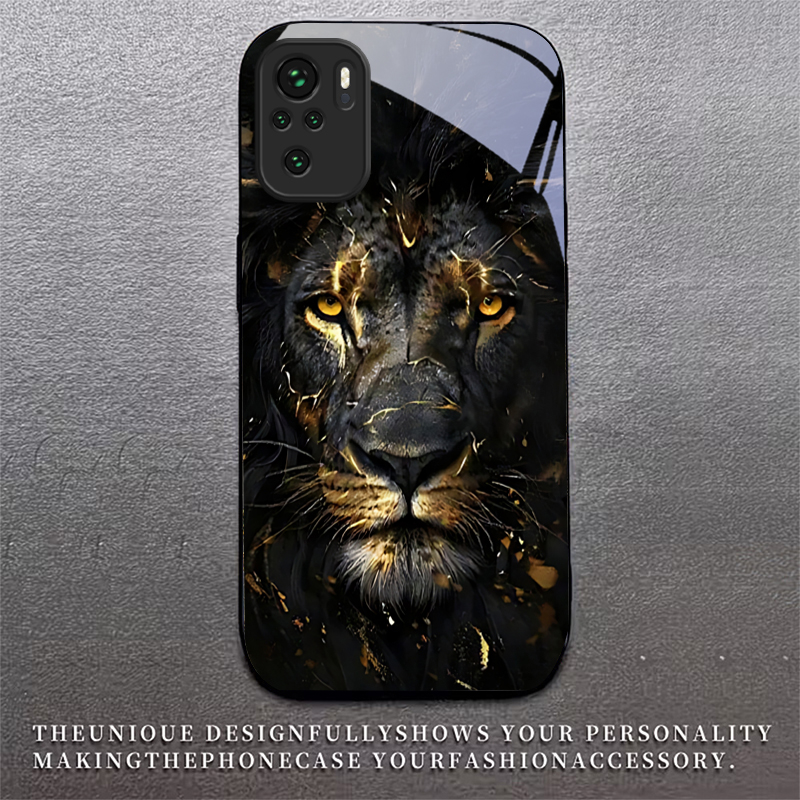 Lion With Golden Black Glass P - Xiaomi Redmi Note 13 recension och pris