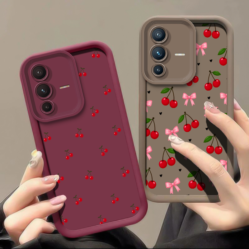 Bow Cherry Pattern Phone Case  - Vivo V40 recension och pris