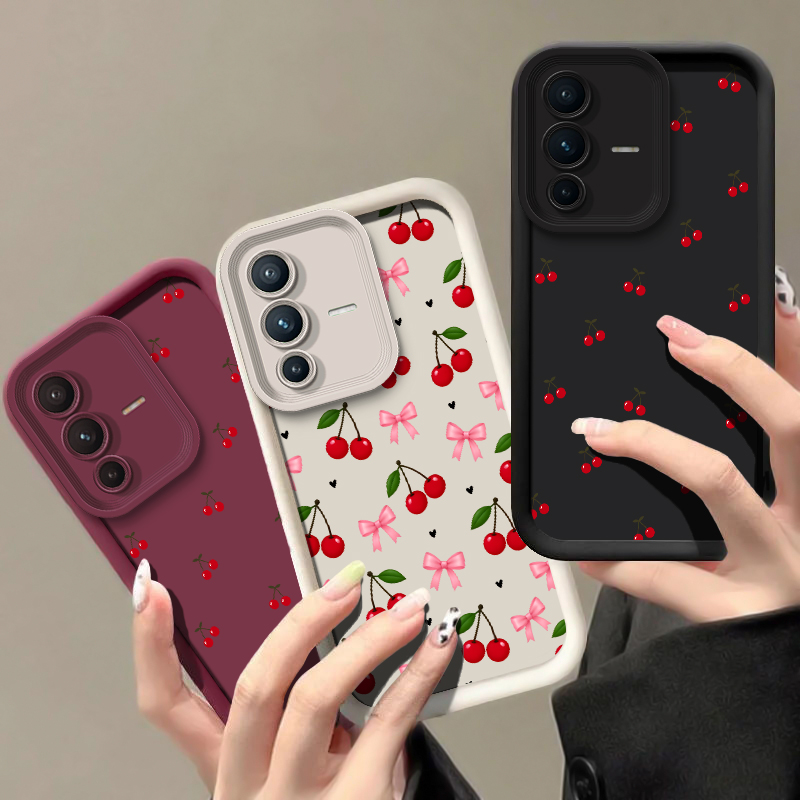 Bow Cherry Pattern Phone Case  - Vivo V40 recension och pris